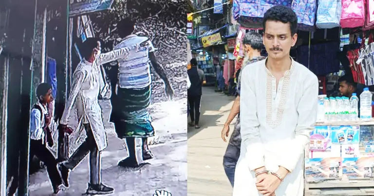 অপহরণের সময়ের সিসিটিভি ফুটেজ ও ছাত্রের মামা আল হাসান খান